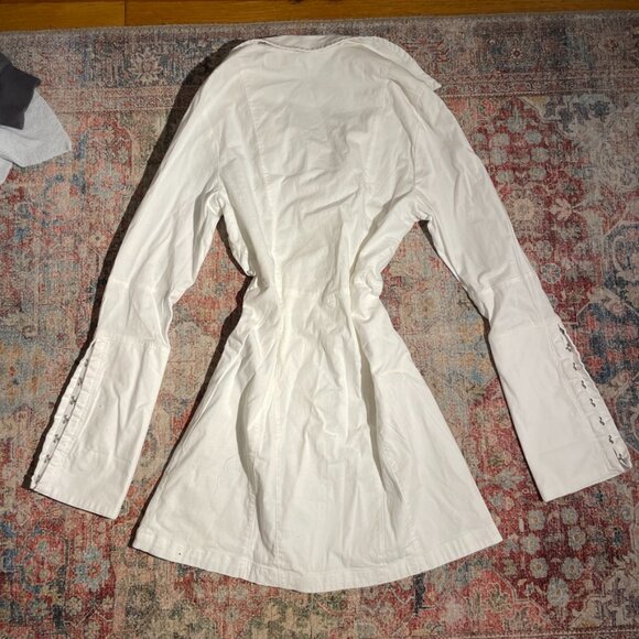 Free People Thea Mini Dress in Ivory S - Picture 11 of 12